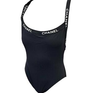 CHANEL Black One Piece Swimsuit